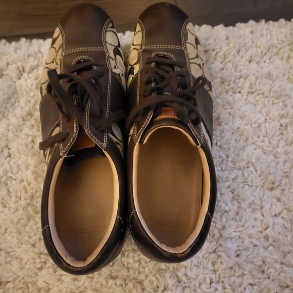 Coach Men's Meyer Monogrammed Shoes Sz 12 Excellent Condition - Picture 5 of 5